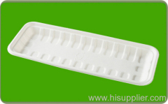 Compostable bagasse fish tray