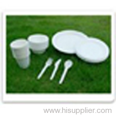 Biodegradable sugarcane pulp dinnerware or tableware