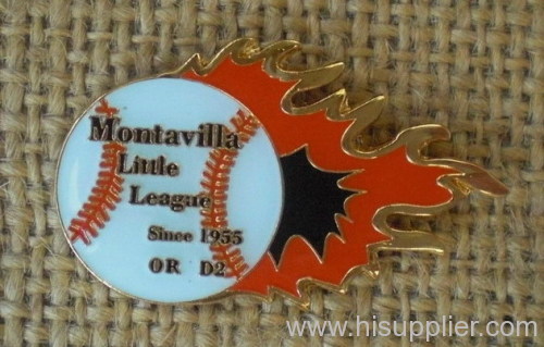 baseball lapel pin