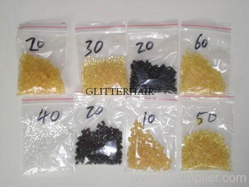 Keratin glue grains