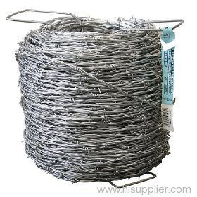 galvanized barbed wire