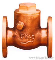 JIS Marine Bronze Swing Check Valve