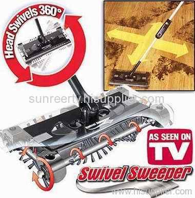 Cordless swivel sweeper