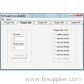 Peugeot key calculator