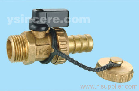 Brass Beer Ball Valve Forged Body Plastic Handle Full Bore
