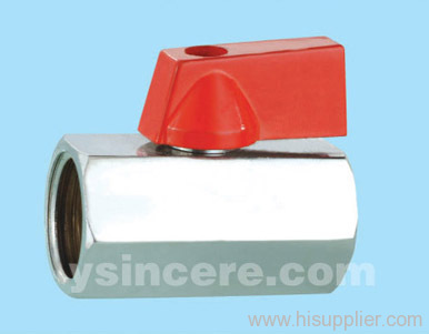 Brass Mini Ball Valve Forged Body Zinc Alloy Handle