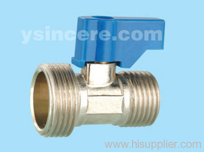 Brass Mini Ball Valve Forged Body Plastic Handle Full Bore