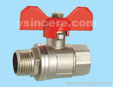 Brass Ball Valve Forged Body Aluminium Handle Full Bore