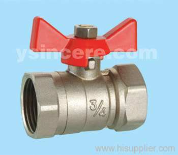 Brass Ball Valve Forged Body Aluminium Handle Reduced Bore