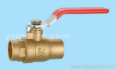 Brass Ball Valve Forged Body Steel Handle Full Bore