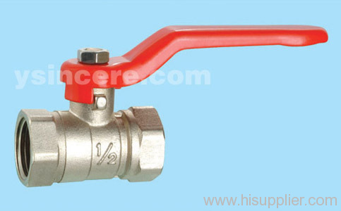 Brass Ball Valve Forged Body Steel Handle Reduced Bore
