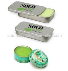 lip pomade tin box