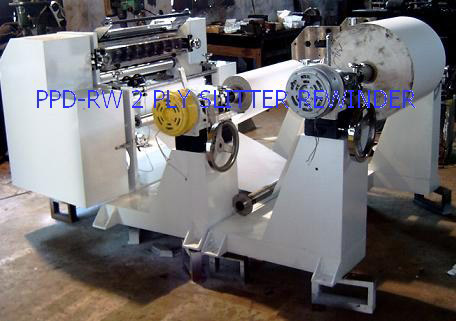 2 Ply Thermal Paper Roll Slitting Rewinding Machine