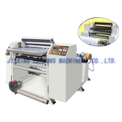 Small reel paper roll slitting rewinding machine