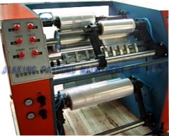 Stretching cling film slitting machines