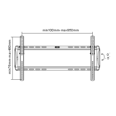 Universal Fixed Wall TV Bracket