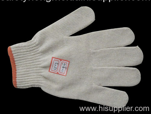 line knit gloves