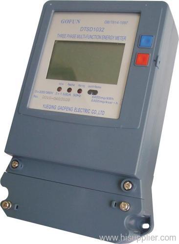 three phase electronic multifunction energy meter