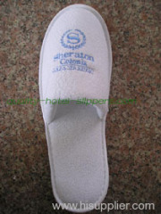 spa close-toe terry slippers