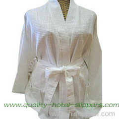 kimono style waffle bathrobe