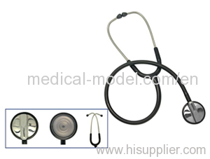 One sided cardiology stethoscope