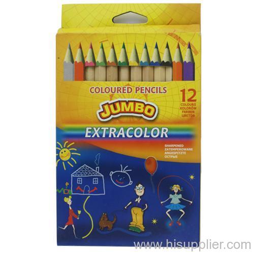 7'' 12 pcs natural Jumbo colour pencil