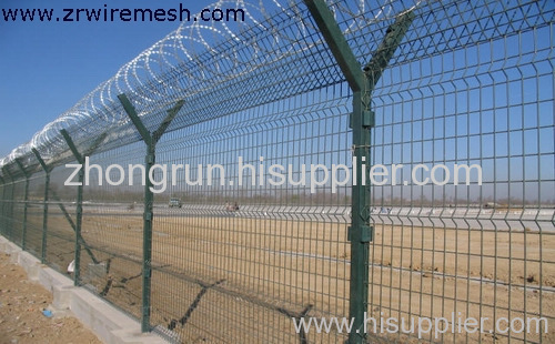 PVC coated wire mesh fence