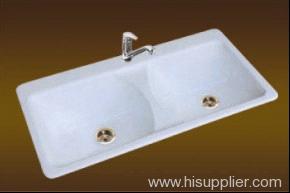 enameled kitchen sink