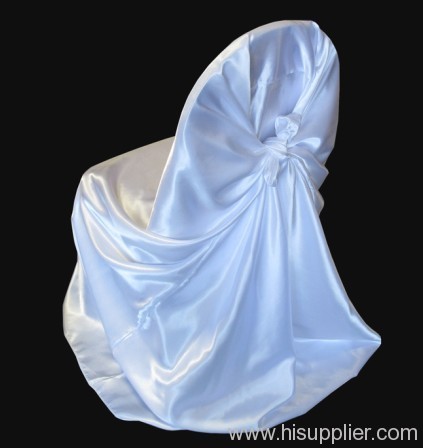 Satin White Wedding Banquet Chair Covers