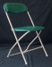 black folding chair