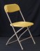 black folding chair