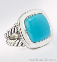 designer inspired jewelry 925 silver ring turquoise ring sterling silver jewelry