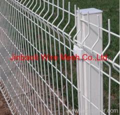 welded wire fence panel with curves