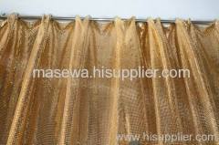 Golden color cloth curtain