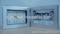 Twin Photo Frame with Clock