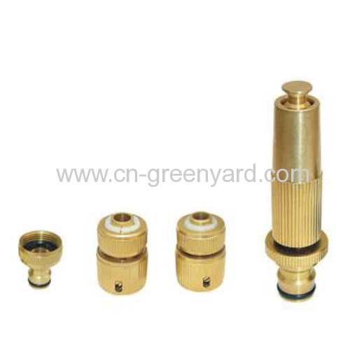 brass hose coupling set