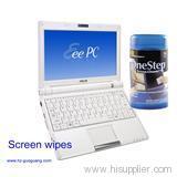 screen cleaning wipe