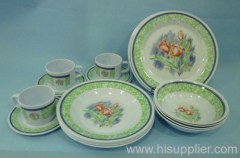 melamine dinnerware