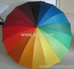 Rainbow golf umbrella