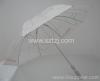 White PVC with printing Golf Umbrella
