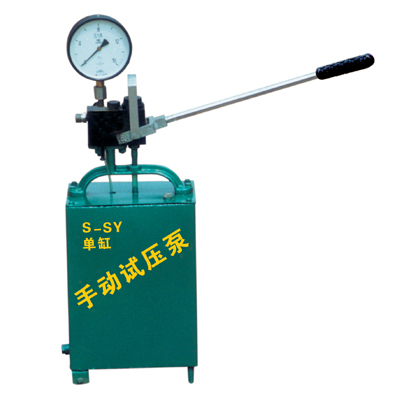 Simplex manual hydraulic test pump