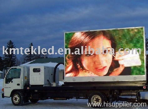 Trucking movable LED display