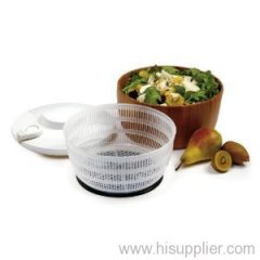 Eco Friendly Bamboo Salad Spinner