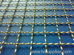 Crimped before woven mesh