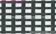 Wrap polyester geogrid meshes