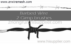 pvc coated barbed wire