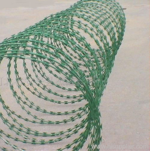 PVC Coated Razor Barbed Wire Fence