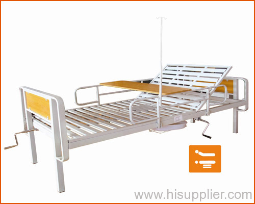 double crank bed with toilet