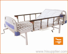 Single crank bed with toilet