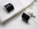 2011 Elegant Black Agate Cuff links